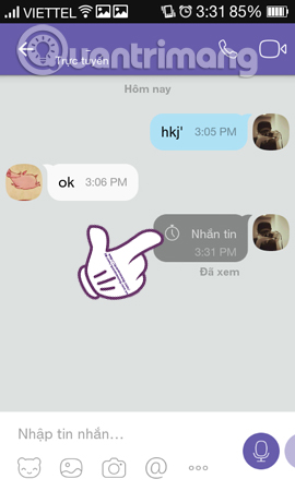 Instructions for sending automatic cancellation messages on Viber Picture 8