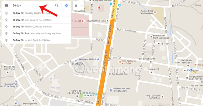 Instructions for sending Google Maps location on PC to smartphone Picture 5