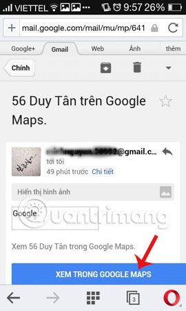 Instructions for sending Google Maps location on PC to smartphone Picture 8