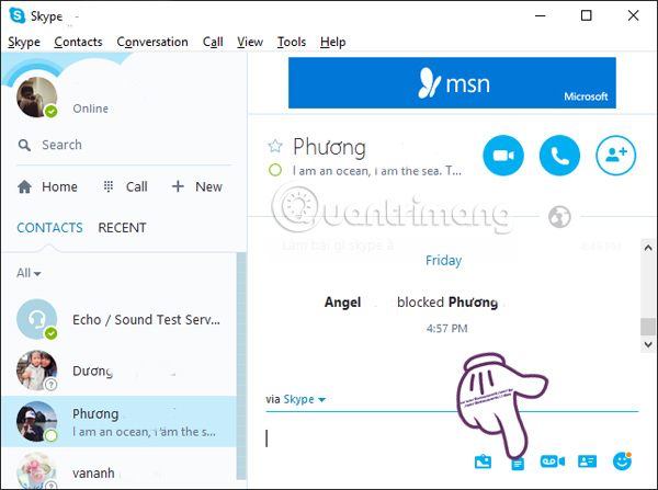 Instructions for sending Offline files on Skype Picture 3