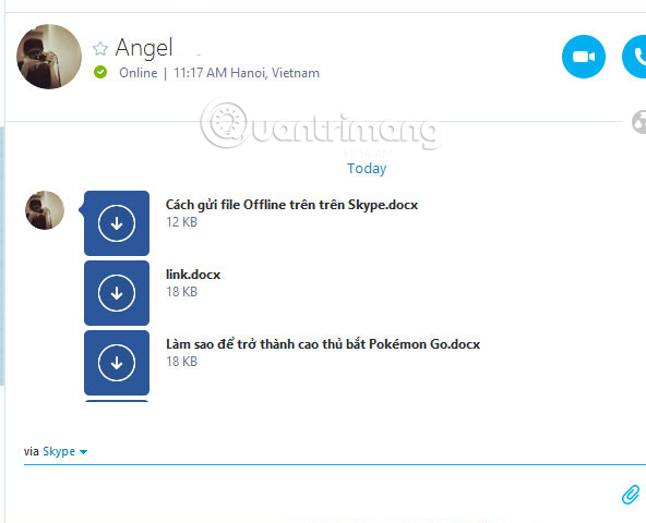 Instructions for sending Offline files on Skype Picture 6