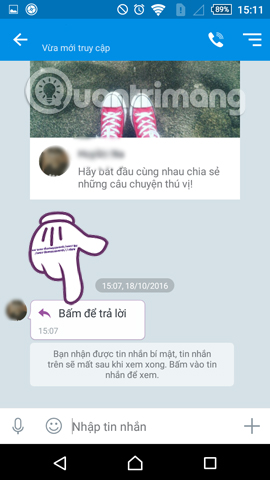 Instructions for sending secret messages on Zalo Picture 14