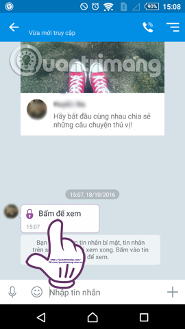 Instructions for sending secret messages on Zalo Picture 9