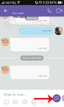 Instructions for sending video messages on Viber Picture 1