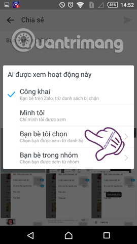 Instructions for setting privacy mode for Zalo account Picture 12