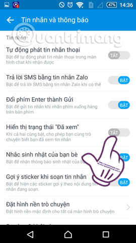 Instructions for setting privacy mode for Zalo account Picture 7