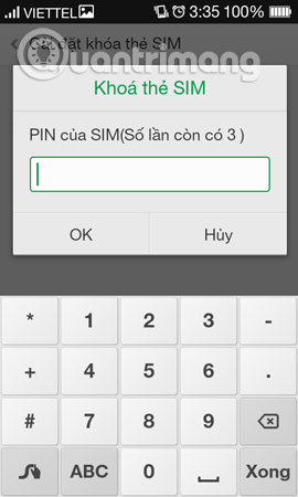 Instructions for setting the PIN code for SIM phones Picture 10