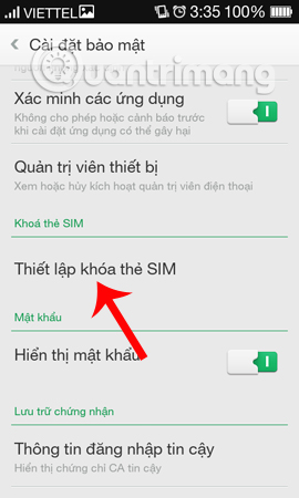Instructions for setting the PIN code for SIM phones Picture 8