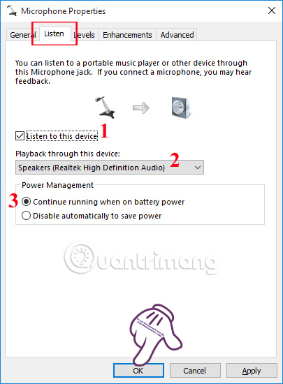 Instructions for setting up and installing Microphone on computer Picture 15