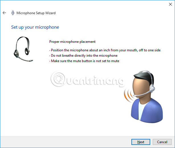 Instructions for setting up and installing Microphone on computer Picture 20