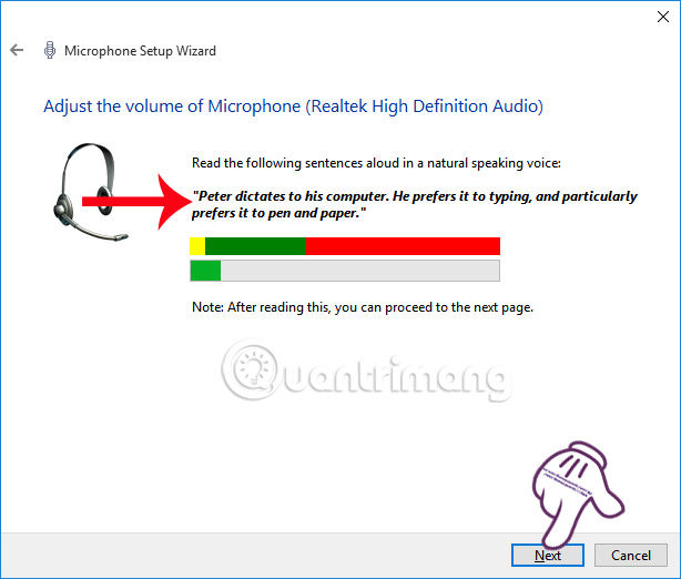 Instructions for setting up and installing Microphone on computer Picture 21