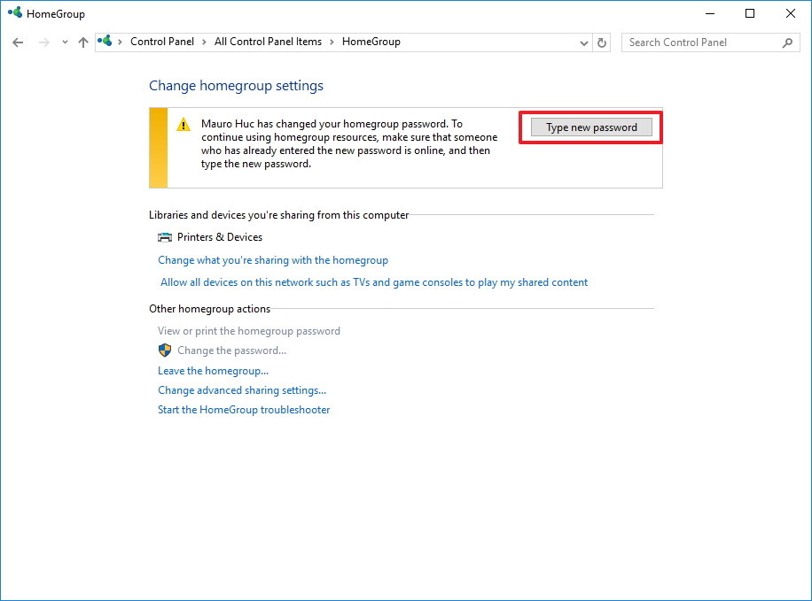 Instructions for setting up and managing HomeGroup on Windows 10 Picture 13