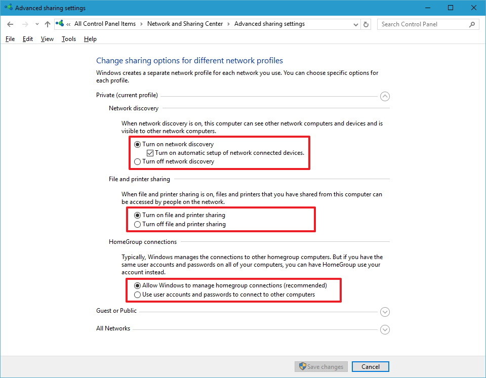 Instructions for setting up and managing HomeGroup on Windows 10 Picture 27