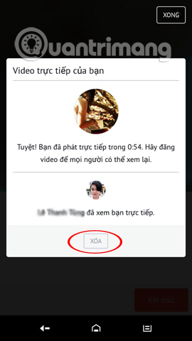 Instructions for setting up Live Stream feature Facebook videos on mobile and tablet Picture 14