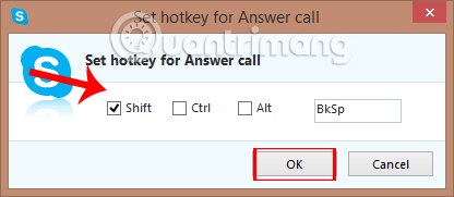 Instructions for setting up shortcuts on Skype Picture 5