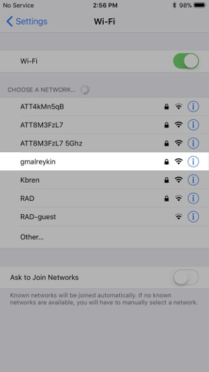 Instructions for sharing Wi-Fi passwords from your iPhone to another iOS 11 device Picture 2