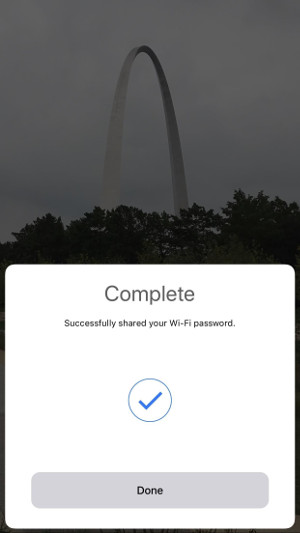 Instructions for sharing Wi-Fi passwords from your iPhone to another iOS 11 device Picture 6