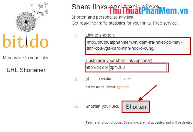 Instructions for shortening links when sharing - 5 websites that help shorten the best links Picture 7