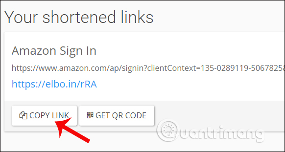 Instructions for shortening quick links on Elbo.in Picture 4