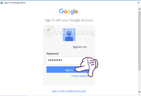 Instructions for storing online data on Google Drive Picture 6