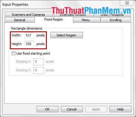 Instructions for taking screenshots with Snagit Picture 14