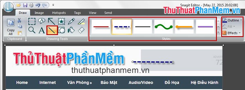 Instructions for taking screenshots with Snagit Picture 33