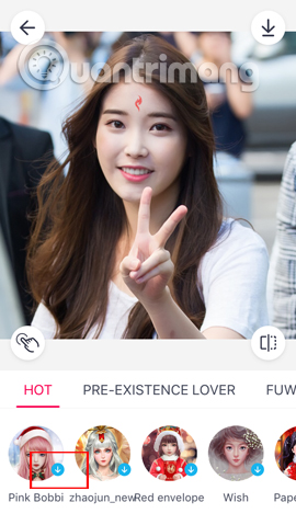 Instructions for taking stock photos with Pitu on the phone Picture 11