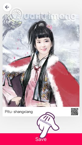 Instructions for taking stock photos with Pitu on the phone Picture 14