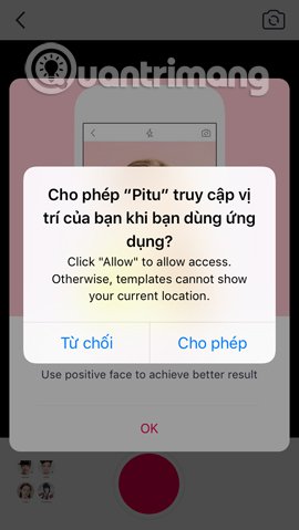 Instructions for taking stock photos with Pitu on the phone Picture 5