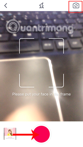 Instructions for taking stock photos with Pitu on the phone Picture 8