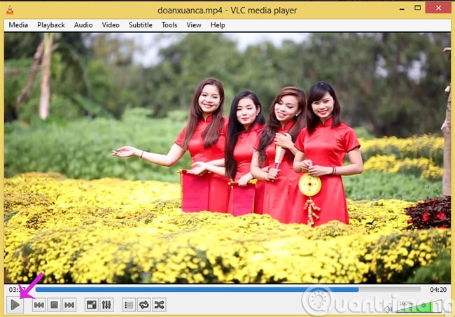 Instructions for taking Video images are watching with VLC Picture 3