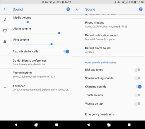 Instructions for turning off the Sound (Touch Sound) on Android device Picture 1
