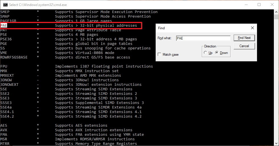 determine 32 or 64 bit windows 10 from command line