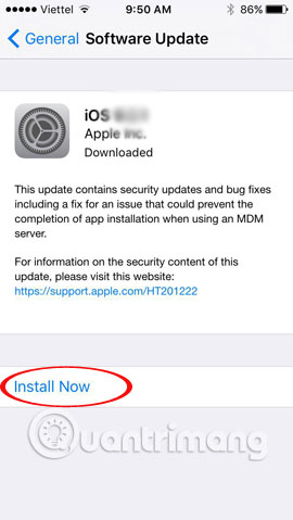 Instructions for upgrading iOS 11 for iPhone, iPod Touch and iPad Picture 3