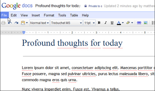 Instructions for uploading documents to Google Docs account with 1 operation Picture 10