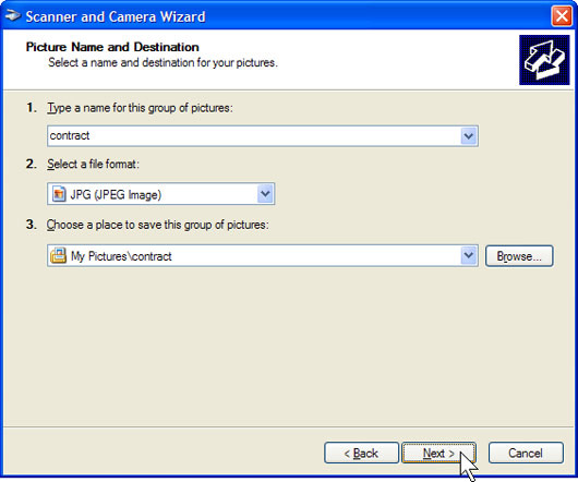 Instructions for using a computer to perform print and scan tasks Picture 6