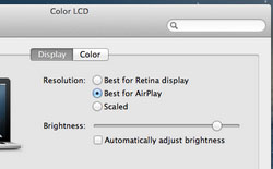 Instructions for using AirPlay Mirroring in Mountain Lion Picture 3