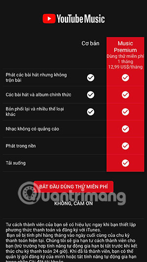 Instructions for using basic Youtube Music Picture 3