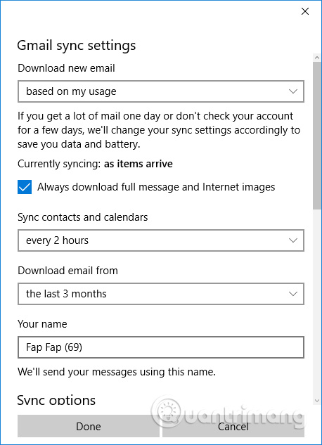Instructions for using Calendar with Google Calendar in Windows 10 Picture 10