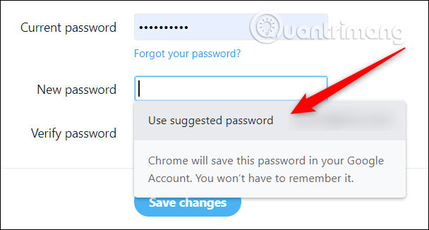 Instructions for using Chrome's built-in password generator Picture 6