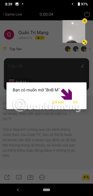 Instructions for using CubeTV on the phone Picture 10