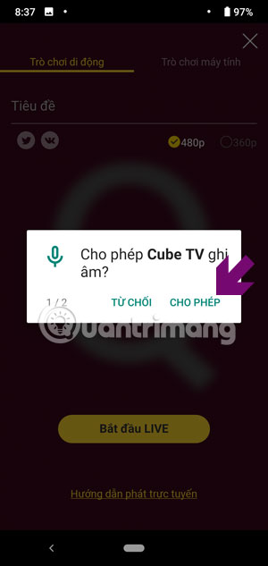 Instructions for using CubeTV on the phone Picture 4