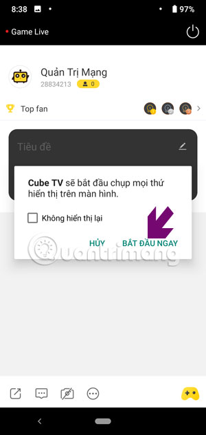 Instructions for using CubeTV on the phone Picture 8
