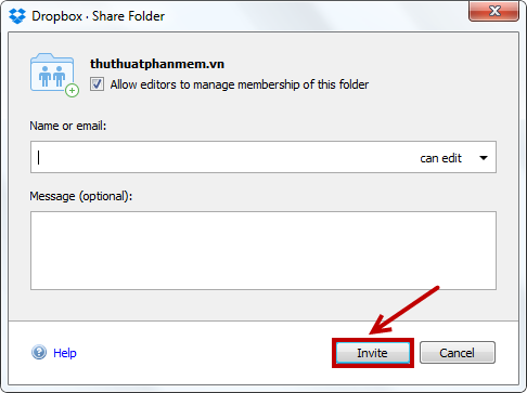 Instructions for using Dropbox Picture 13