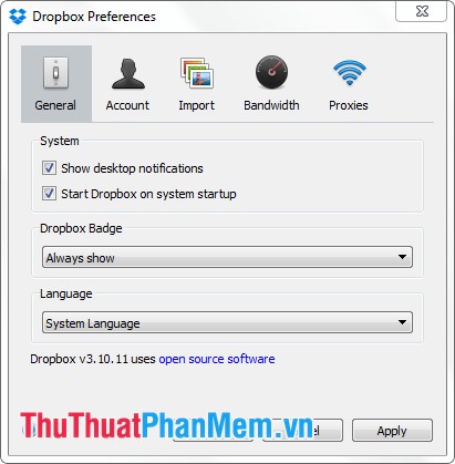 Instructions for using Dropbox Picture 9