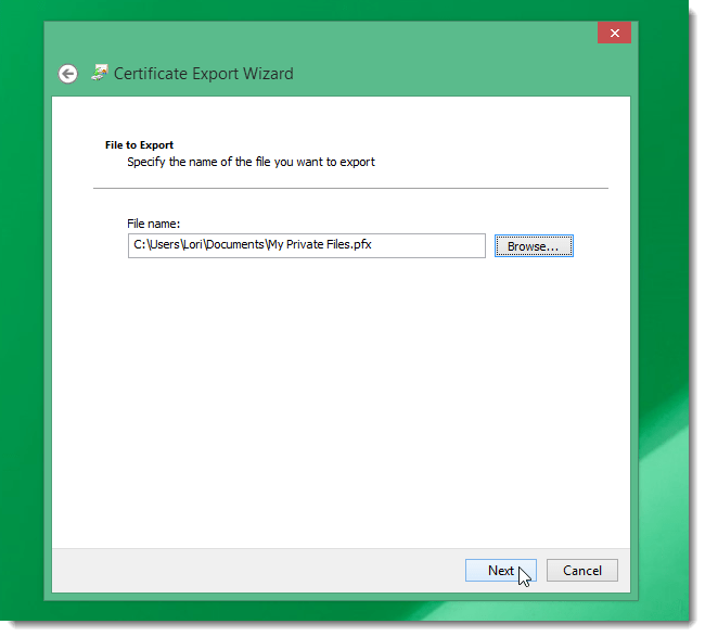 Instructions for using EFS to encrypt files and folders on Windows 8.1 Pro Picture 18