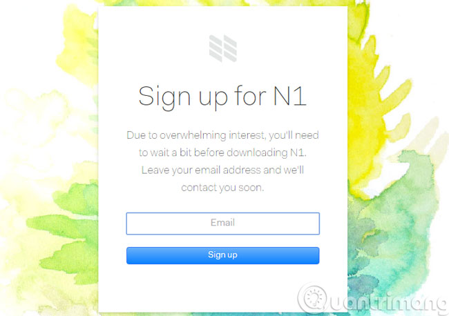 Instructions for using email manager Nylas N1 Picture 1