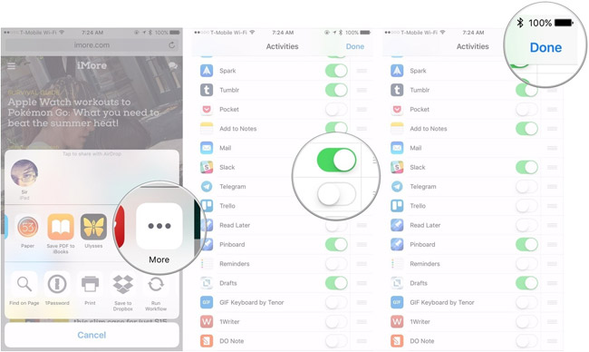 Instructions for using extension share (sharing) on ​​iPhone and iPad Picture 2