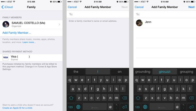 Instructions for using Family Sharing feature for iPhone / iPad Picture 3