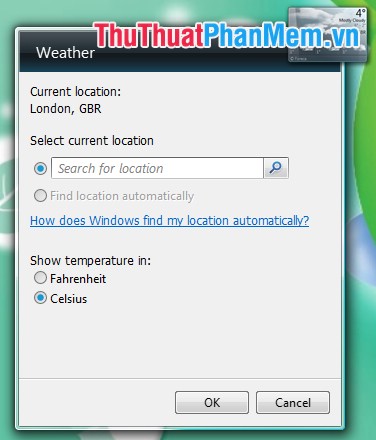 Instructions for using gadgets, gadgets on the desktop Picture 14